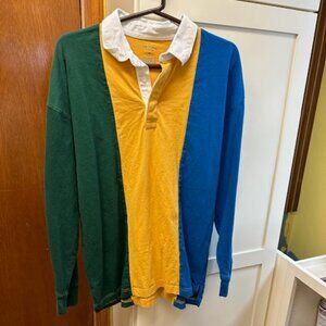 Vintage Arizona Jean Co.  Color BLOCKED - Long sleeved polo